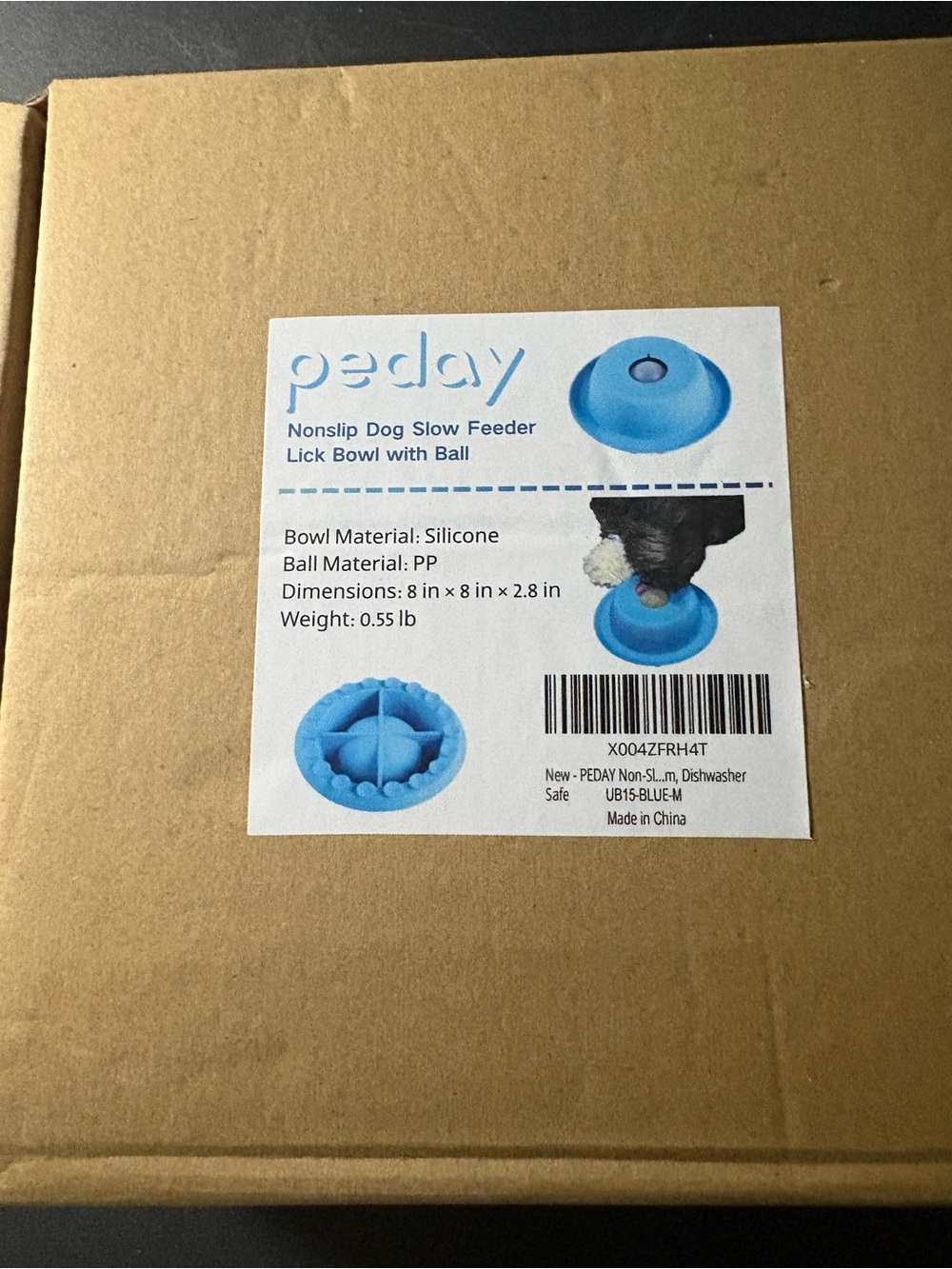Dog slow feeder bowl
